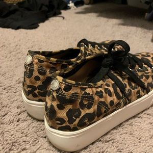 Steve Madden leopard print sneakers